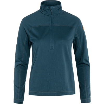 Fjällräven Women's Abisko Lite Fleece Half Zip Indigo Blue