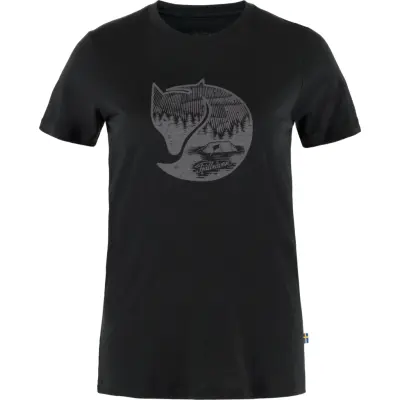 Fjällräven Women's Abisko Wool Fox Short Sleeve Black/Iron Grey