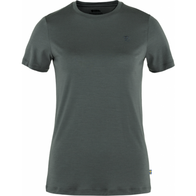 Fjällräven Women's Abisko Wool Short Sleeve Basalt