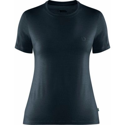 Fjällräven Women's Abisko Wool Short Sleeve Dark Navy