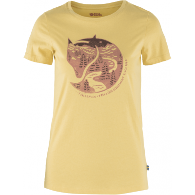 Fjällräven Women's Arctic Fox Print T-shirt Mais Yellow