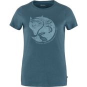 Women's Arctic Fox Print T-shirt Indigo Blue