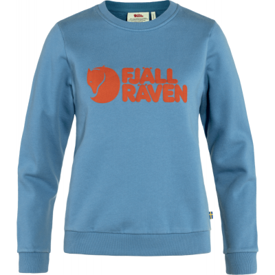 Fjällräven Women's Fjällräven Logo Sweater Dawn Blue/Terracotta Brown