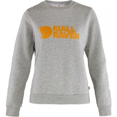 Fjällräven Women's Fjällräven Logo Sweater Grey Melange