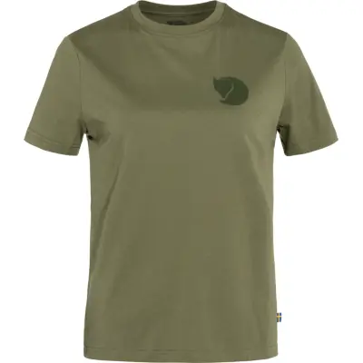 Fjällräven Women's Fox Boxy Logo Tee Green