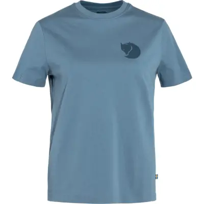 Fjällräven Women's Fox Boxy Logo Tee Dawn Blue
