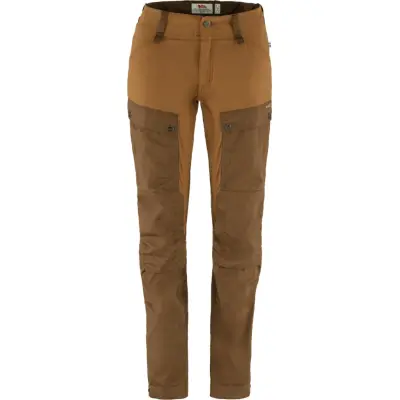 Fjällräven Women's Keb Trousers Curved Timber Brown-Chestnut