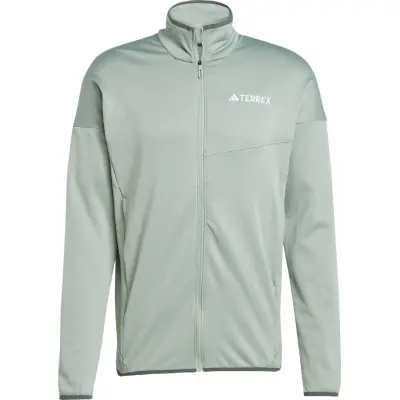 Adidas Men's Terrex Xperior Climawarm Light Fleece Jacket Silver Green