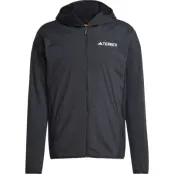 Adidas Men's Terrex Xperior Climawarm+ Wind Light Fleece Hooded Jacket Black