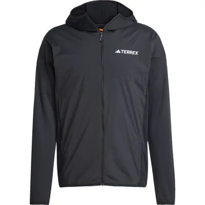 Adidas Men's Terrex Xperior Climawarm+ Wind Light Fleece Hooded Jacket Black