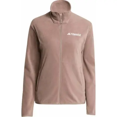 Adidas Women's Multi Essentials Full-Zip Fleece Jacket Trace Brown