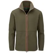Alan Paine M's Aylsham Fleece Jacket Green Herringbone