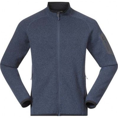 Bergans Men's Kamphaug Knitted Jacket Granite Blue