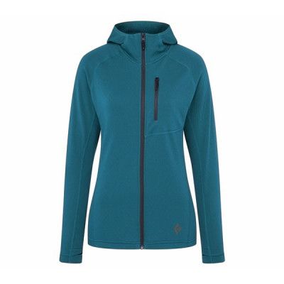 Black Diamond Coefficient Fleece Hoody Women Azurite