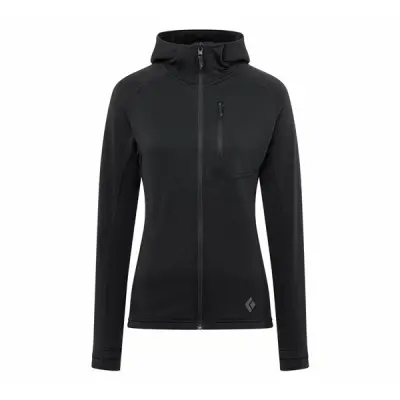 Black Diamond Coefficient Fleece Hoody Women Black Black S