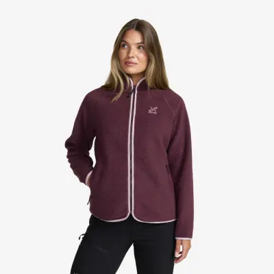 Canyon Full-zip Pile Fleece Dam Mauve Wine, Storlek:S