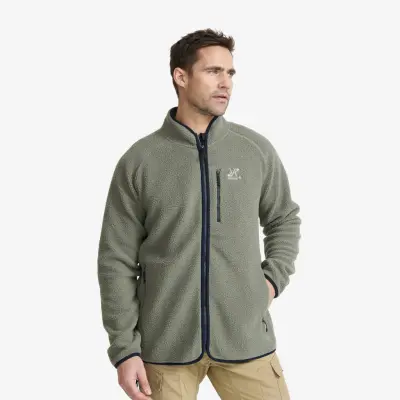 Canyon Full-zip Pile Fleece Herr Castor Gray/Navy, Storlek:4XL
