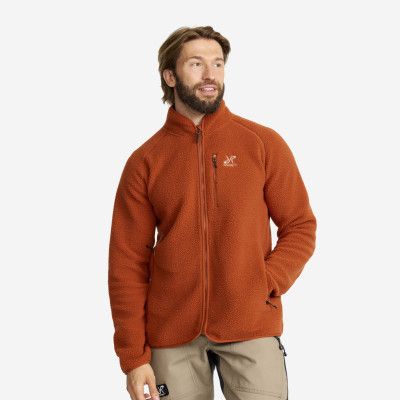 Canyon Full-zip Pile Fleece Herr Terracotta Brown, Storlek:3XL