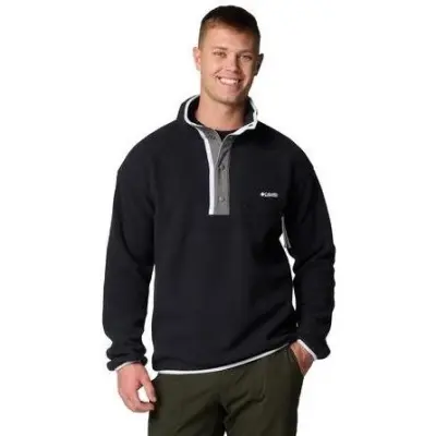 Columbia M Helvetia II Half Snap Fleece Black - S