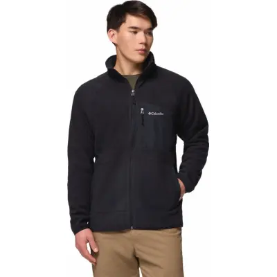 Columbia Men's Fast Trek Overlay Full Zip Fleece Jacket Black