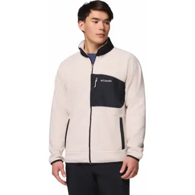 Columbia Men's Fast Trek Overlay Full Zip Fleece Jacket Dark Stone, Black