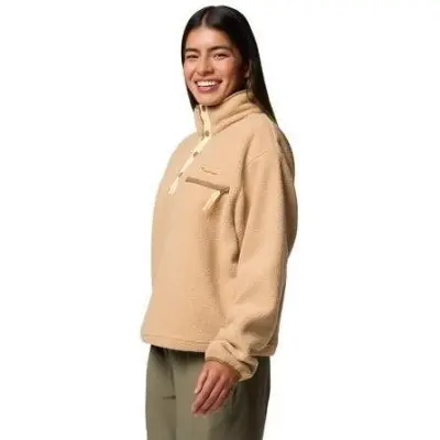 Columbia W Helvetia II Cropped Half Snap Fleece Canoe Canoe XL