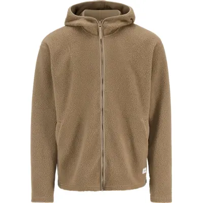 Craft Men's Join Pile Fleece Full Zip Hood Taupe