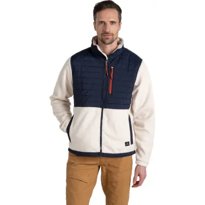 Craghoppers Men's Montadale Hybrid Jacket Ecru / Blue Navy