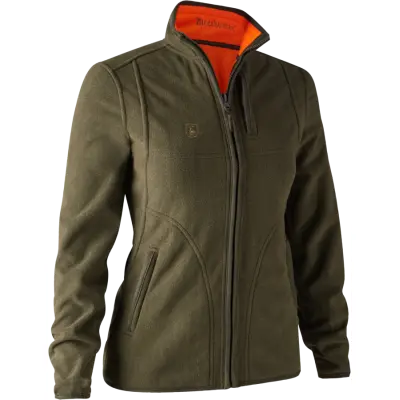 Deerhunter Lady Pam Bonded Fleece Jacket Reversible Orange