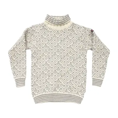 Devold Svalbard Wool High Neck Offwhite/Grey