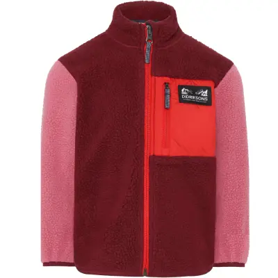 Didriksons Anten Fullzip Kids Anemon Red