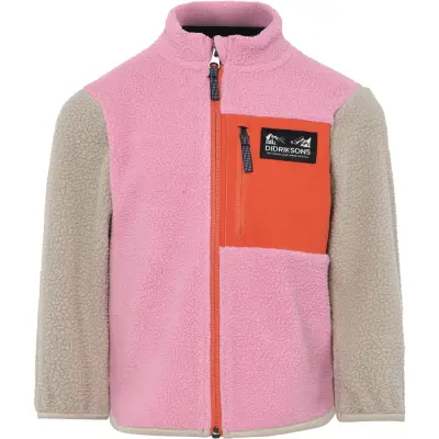 Didriksons Anten Kids Fullzip Light Heather Pink