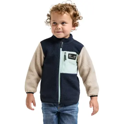 Didriksons Kids' Anten Full Zip Ocean Mint