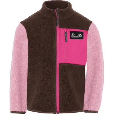 Didriksons Kids' Anten Full-Zip Oyster Pink