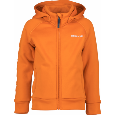 Didriksons Kids' Corin Full Zip 8 Orange Jam