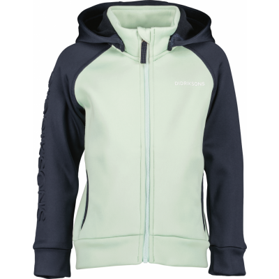 Didriksons Kids' Corin Full Zip 8 Pale Mint
