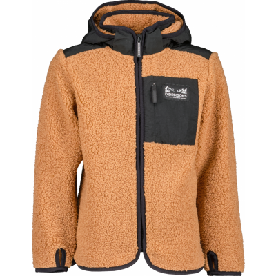 Didriksons Kids' Exa Full Zip 2 Almond Brown