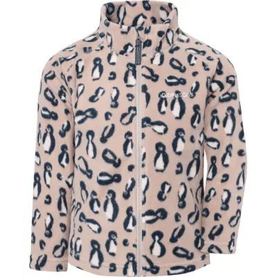 Didriksons Kids' Monte Printed Full-Zip Penguino Beige