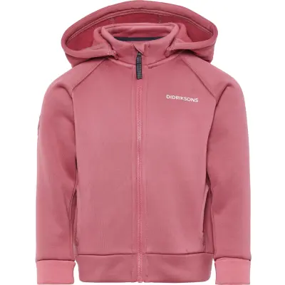 Didriksons Kids' Siljan Full Zip Heather Pink