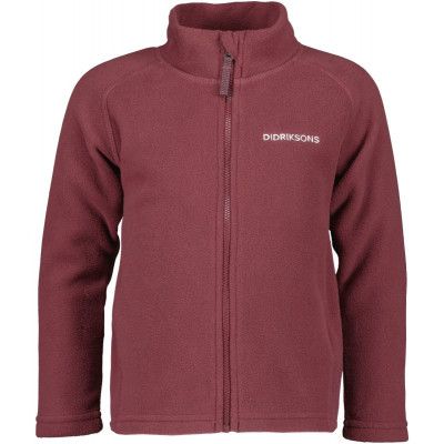 Didriksons Monte Kids Fullzip Rusty Wine