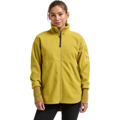 Didriksons Women's Ronja Full Zip Yellow Pollen