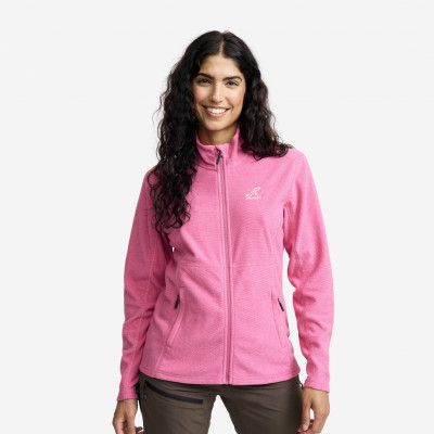 Essential Full-zip Fleece Dam Ibis Rose, Storlek:3XL