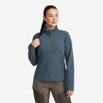 Essential Full-zip Fleece - Dam - Moonlit Ocean, Storlek:3XL - Dam>Tröjor>Fleece