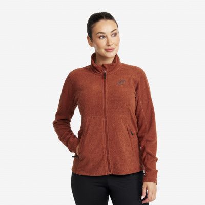Essential Full-zip Fleece - Dam - Smoked Paprika, Storlek:XS - Dam>Tröjor>Fleece