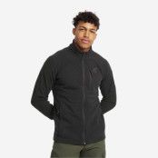 Essential Full-zip Fleece - Herr - Black, Storlek:4XL -