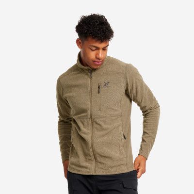 Essential Full-zip Fleece - Herr - Brindle, Storlek:2XL - Herr>Tröjor>Fleece