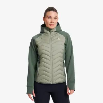 Evolution Hybrid Fleece Jacket Dam Balsam Green/Shadow, Storlek:XL