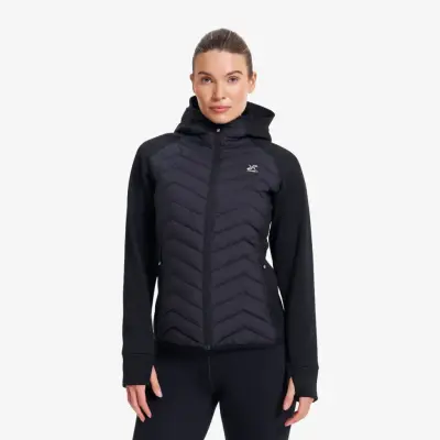 Evolution Hybrid Fleece Jacket Dam Black, Storlek:XS