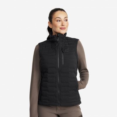 Flex Stretch Down Vest Dam Black, Storlek:L