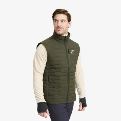 Flex Stretch Down Vest Herr Forest Night, Storlek:M